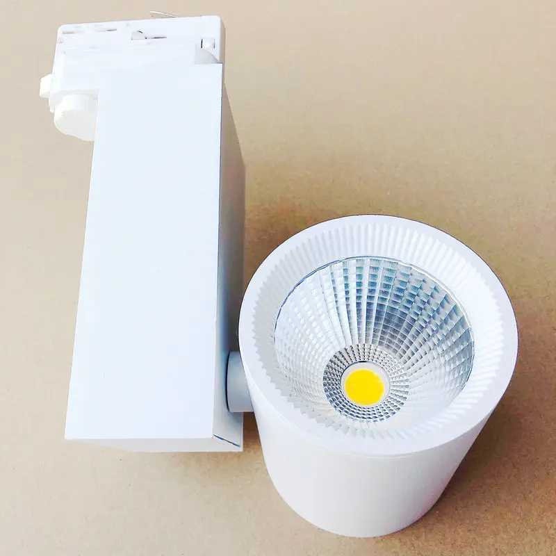 Faretti da binario Faretti da binario a LED 40W 4 fili Trifase Faretti da binario Faretti binari LED Apparecchio di tracciamento Faretti Faretti Riflettori YQ240124