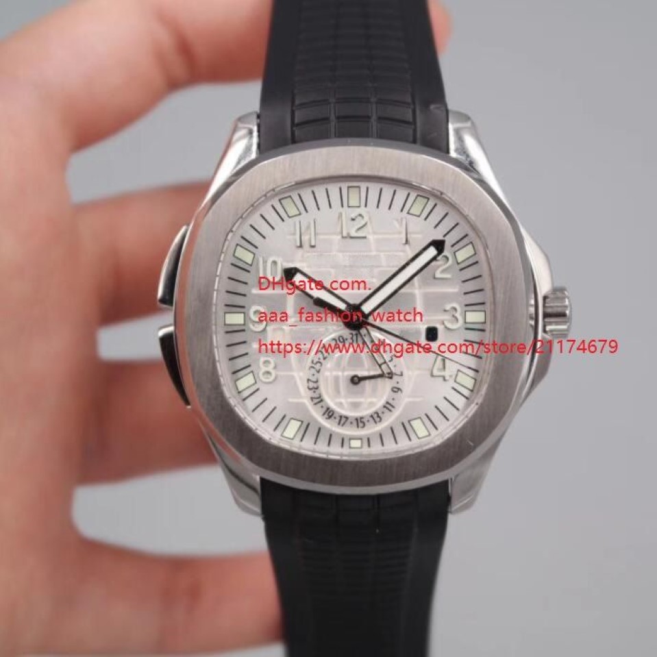 En yüksek kaliteli saat 42mm Aquanaut 5164 5164R-001 Paslanmaz Çelik Asya Şeffaf Mekanik Otomatik Erkek Saat Saatleri 4 Sty282U