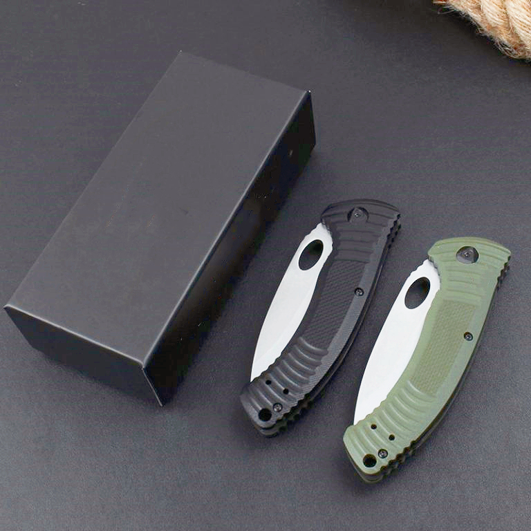 Butterfly BM737 Pocket Folding Knife S30V Stone Wash Drop Point Blade G10 with Stainless Steel Sheet Handle EDC Knives Including Retail Box