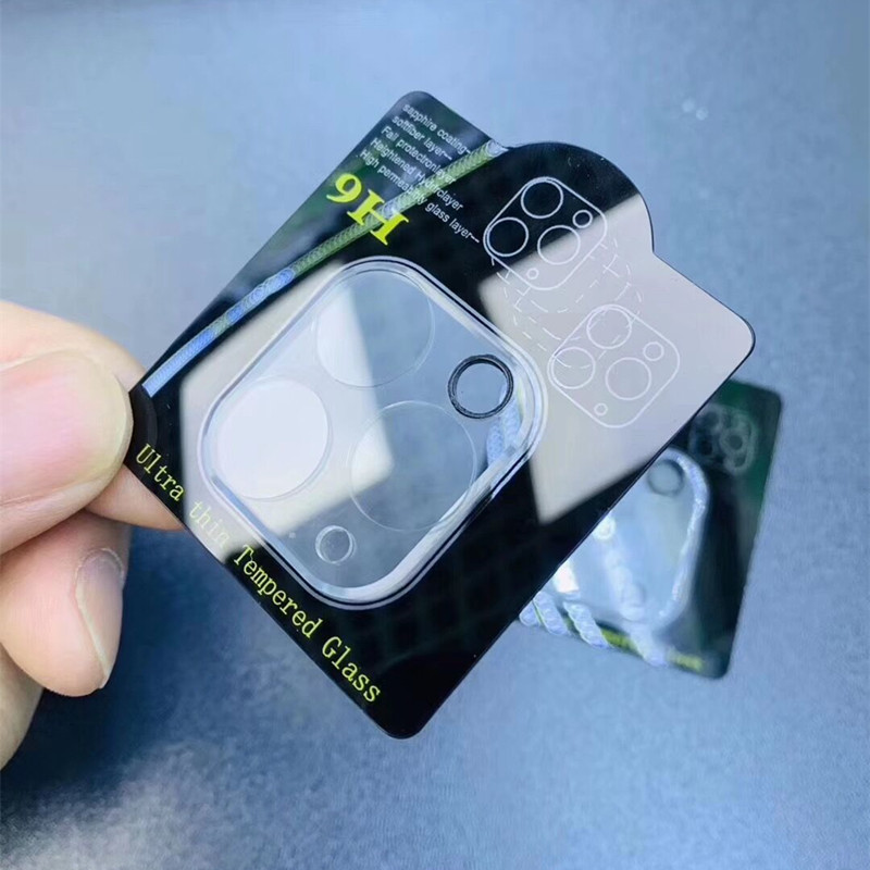 500 Stück 9H Vollständige Abdeckung Klar Transparent Gehärtetes Glas für iPhone 15pro 15promax 15 14 13 12 11 Pro max MiniKamera Objektiv Len Film Displayschutzfolie Schutzfolie