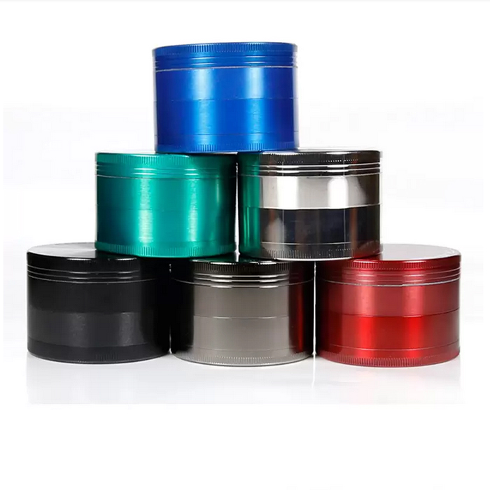 CHROMIUM CRUSHER Sharpstone 4 Layers Dry Herb Grinders Colored Crusher Slicer Hand Muler Smoking Accessories Zinc Alloy 40mm 50mm 55mm 63mm Dia Tobacco Grinders