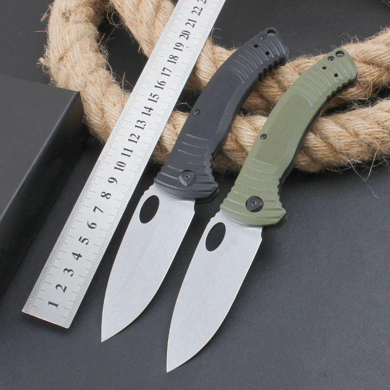 Butterfly BM737 zakmes S30V Stone Wash Drop Point-lemmet G10 met roestvrij stalen handgreep EDC-messen inclusief doos