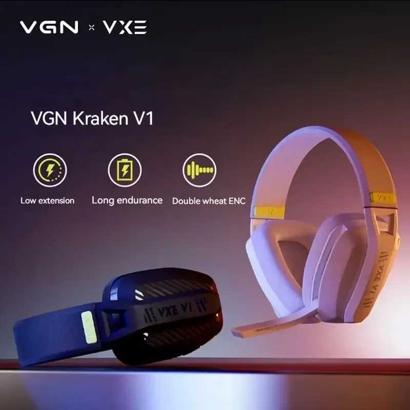 Наушники для сотового телефона Vgn Vxe V1 2.4g Двухрежимные наушники Беспроводная Bluetooth-гарнитура Легкий длительный срок службы батареи Аксессуар с шумоподавлением Подарки для ПК YQ240202