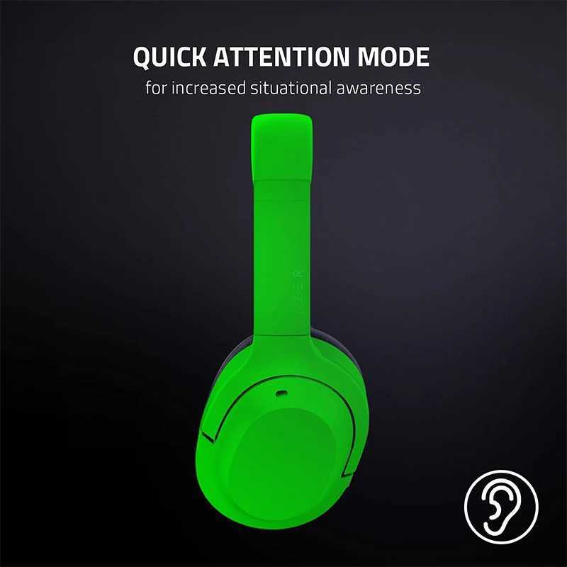 Cell Phone Earphones Razer Opus X Wireless Headset Active Noise Cancellation -Bluetooth 5.0-60ms Low Latency -Customed-Tuned 40mm Drivers YQ240202