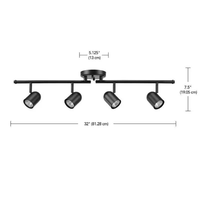 Track Lights Light Matte Black Foldable Track Lighting YQ240124