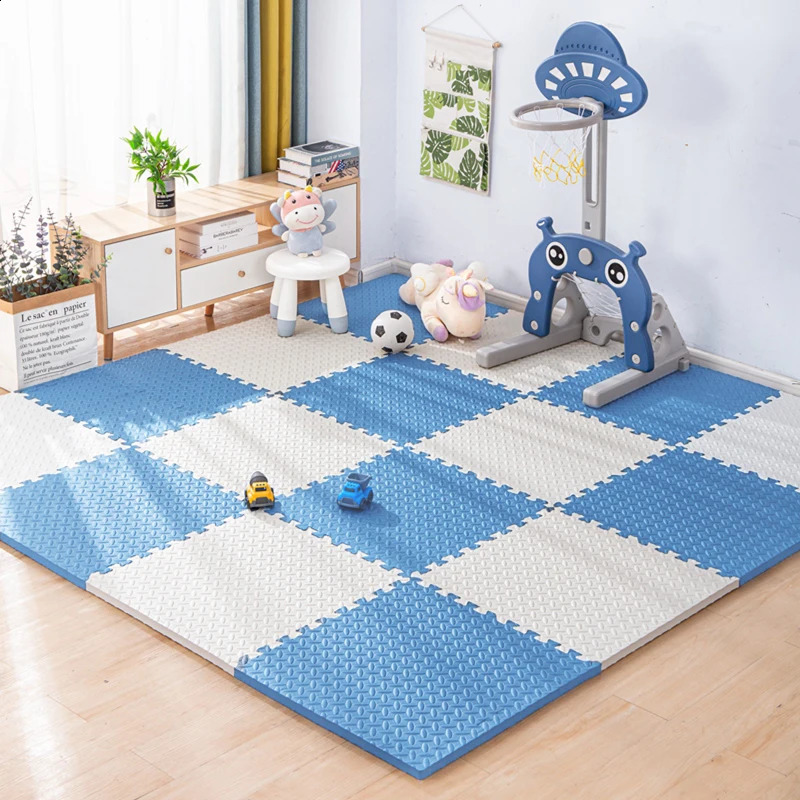 30x30 cm Estera del piso para niños Alfombra gruesa para juegos de bebés Esteras de rompecabezas Alfombra de espuma EVA Actividades en la habitación 16 piezas 240127