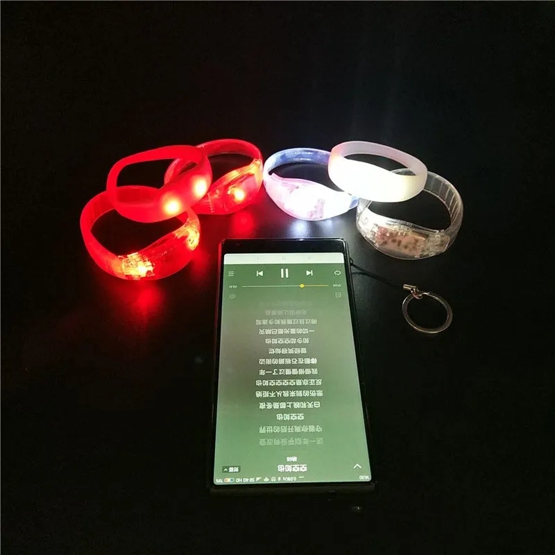 Feestdecoratie LED Siliconen Glow Armband Glow Armband Boosting Props Concert Glow Pols
