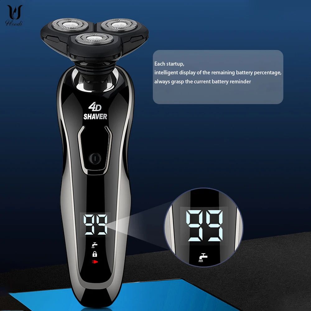 Men's rechargeable razor with ear and nose hair trimmer sideburns body trimmer can be waterproof shaver 240124