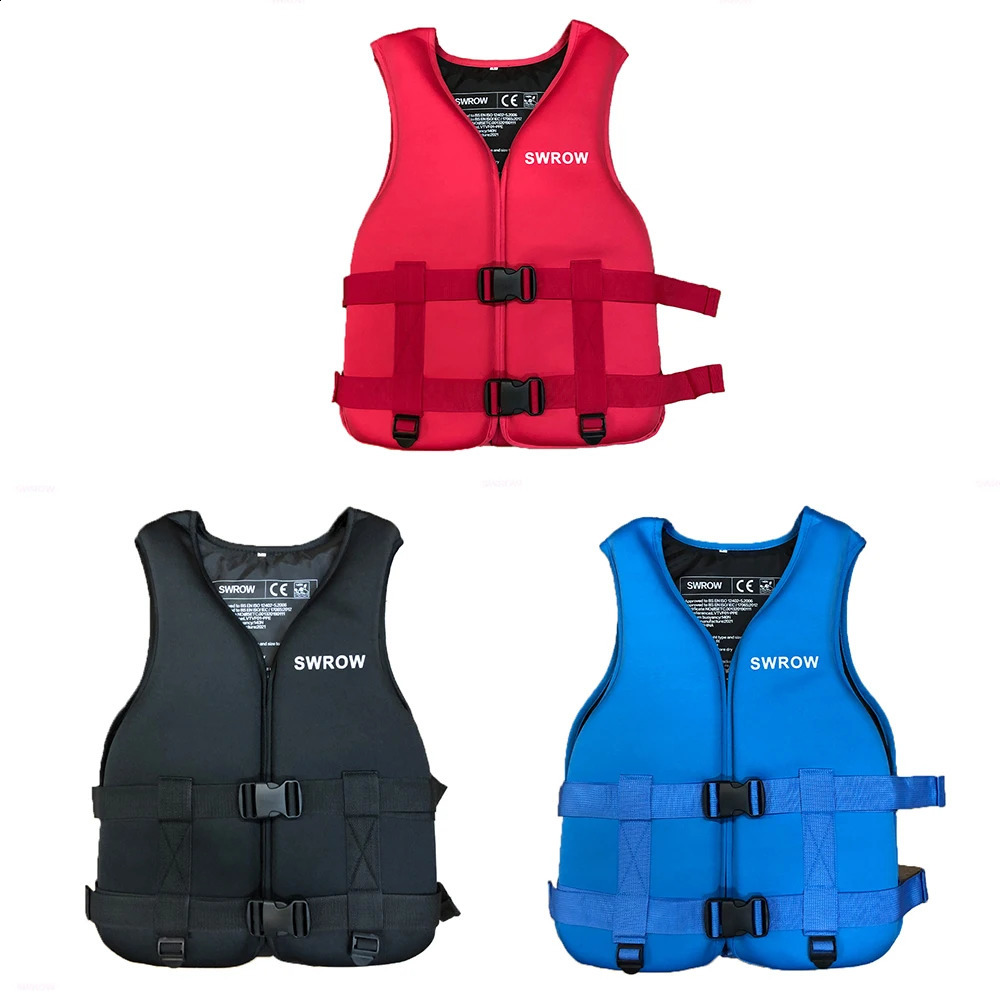 Neoprene Life Jacket for Adult Children Water Sport Buoyancy Vest Swimming Boating Skiing Driving Drifting 240127