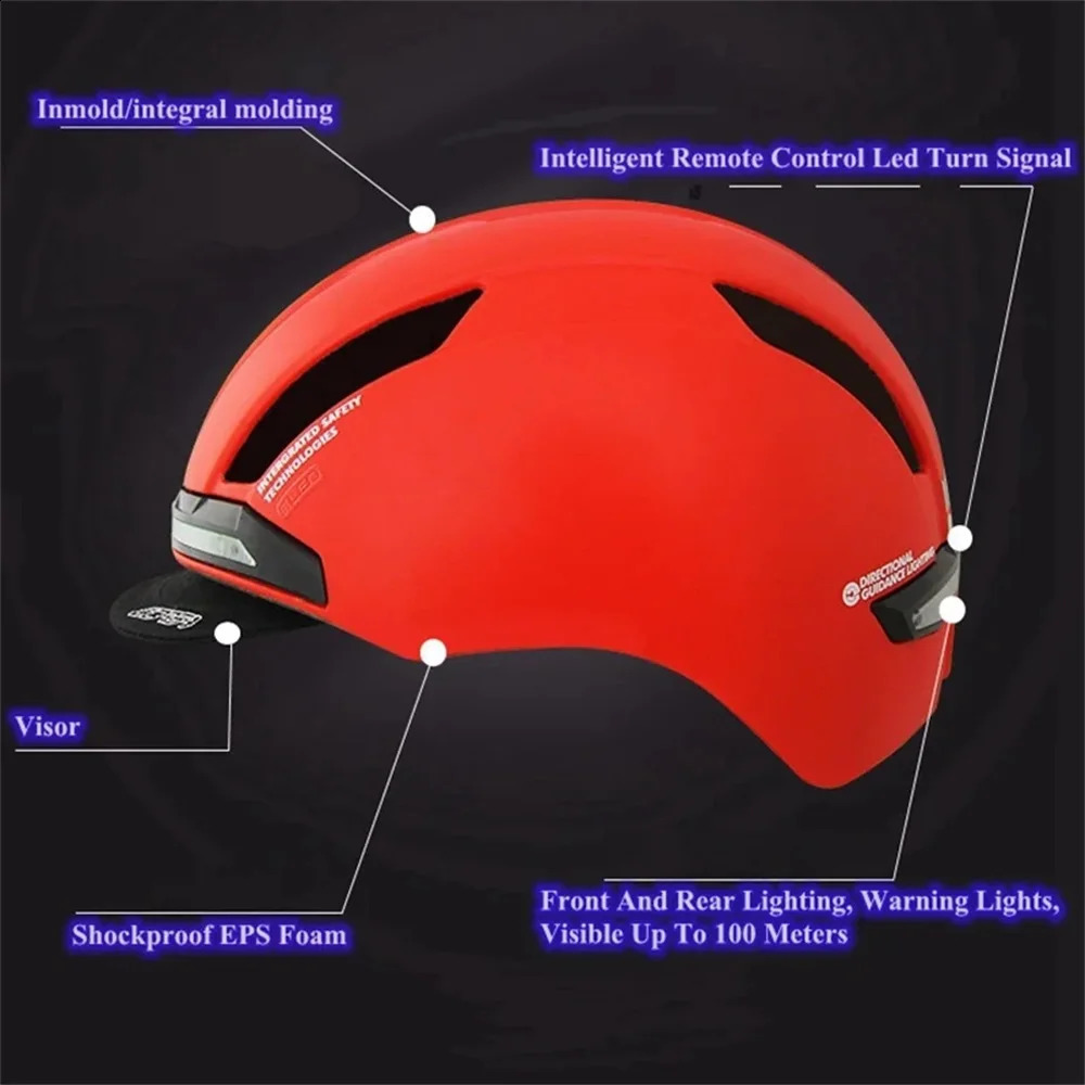 Casque de cyclisme intelligent PCEPS, sécurité sportive, avec lumières Led intelligentes, pour enfants, vélo, Scooter, patinage, 5061 240131