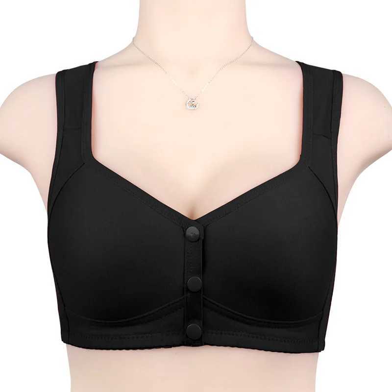 Reggiseni con chiusura frontale Reggiseno confortevole e traspirante Senza ferretto Intimo donna Plus Size Gilet a spalla larga Reggiseni Lingerie femminile 6XL YQ240203