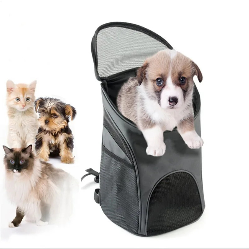 Cão de estimação filhote de cachorro saco gatos viagem ao ar livre ombro estilingue bolsa portátil em movimento acessórios mochila chihuahua 240124