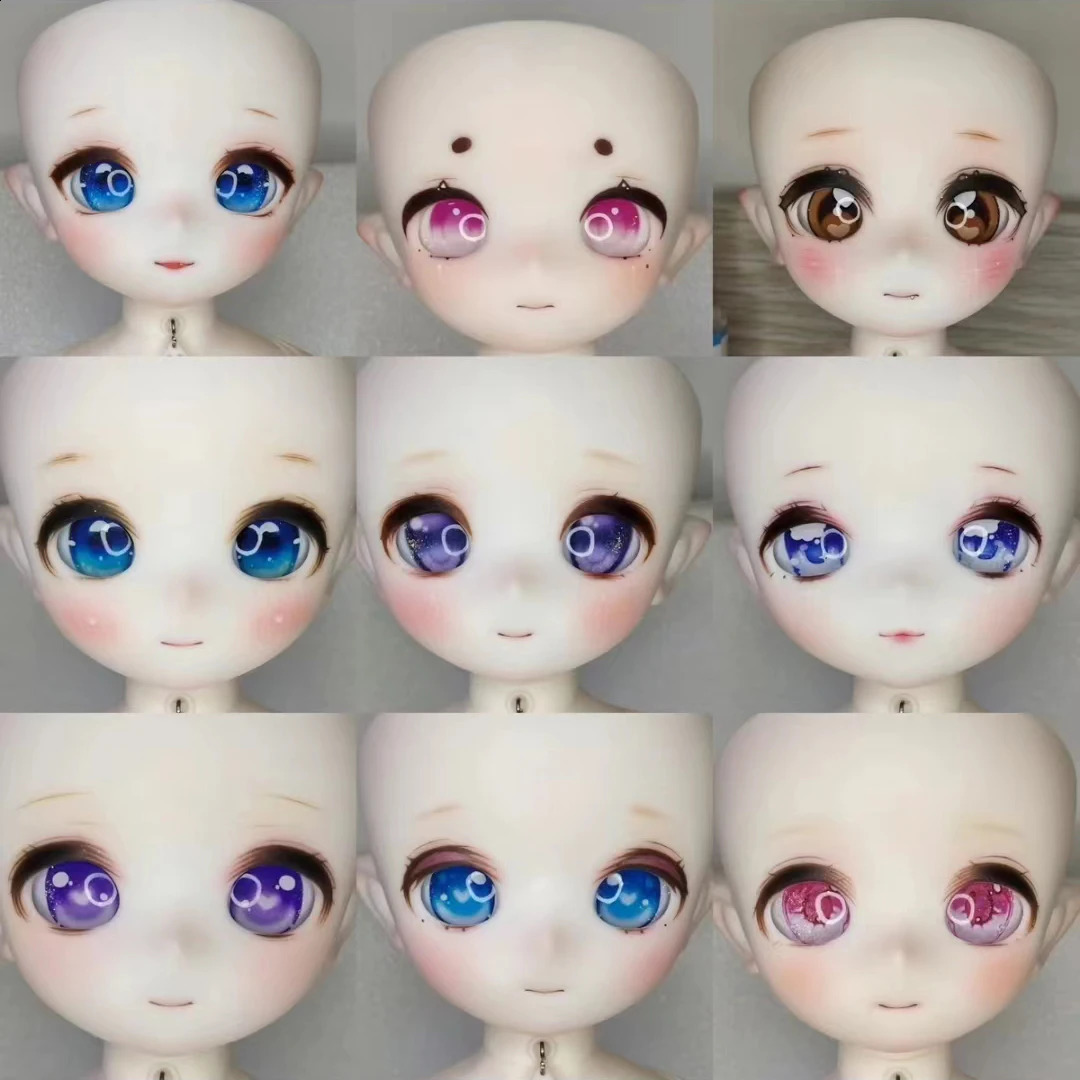 14 16 BJD Anime poupée tête frais de maquillage pas d'autres veuillez contacter le vendeur avant d'acheter 240129