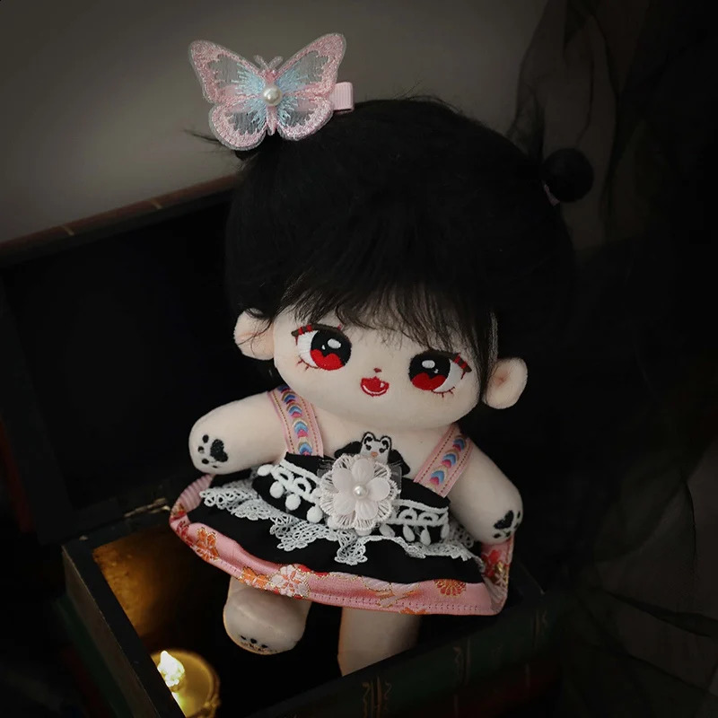 20 см Dark Series Demon Idol Doll Плюшевые хлопковые куклы со звездами с одеждой Мягкие плюшевые куклы Игрушки Коллекция фанатов Подарки для детей 240123
