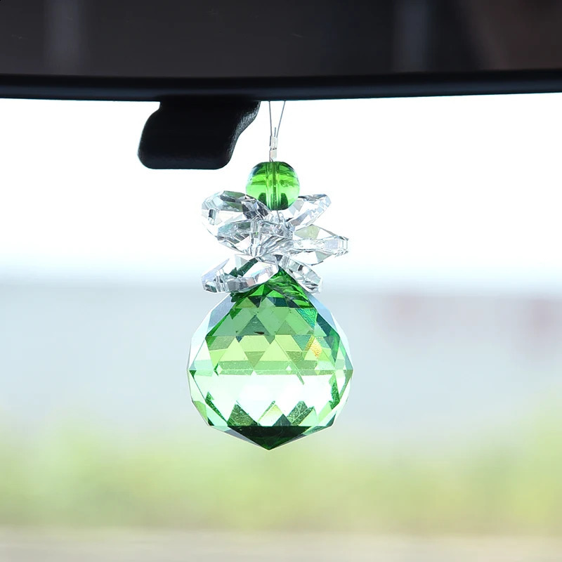 Crystal Suncatcher Ball Hanging Fengshui Pendant Angel Handmade Ornament Wedding Home Garden Decoration 240122