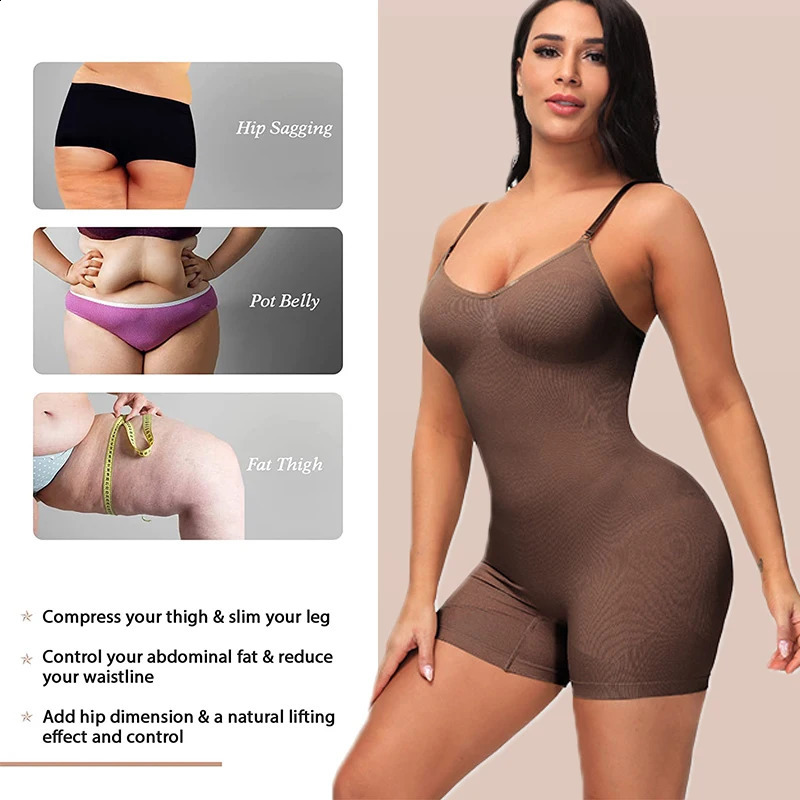 GUUDIA Upgrade stof bodysuit Shapers Spandex comprimeren elastische body shaper pakken open kruis compressie gladde shapewear 240122