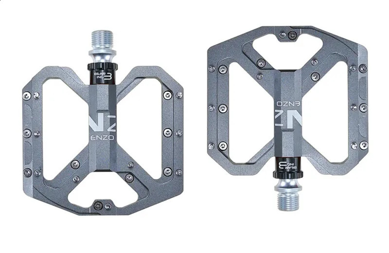 Enzo Flat Foot Ultralight Mountain Bike Pedals MTB CNC 알루미늄 합금 밀봉 된 3 베어링 방지 자전거 페달 자전거 부품 240129