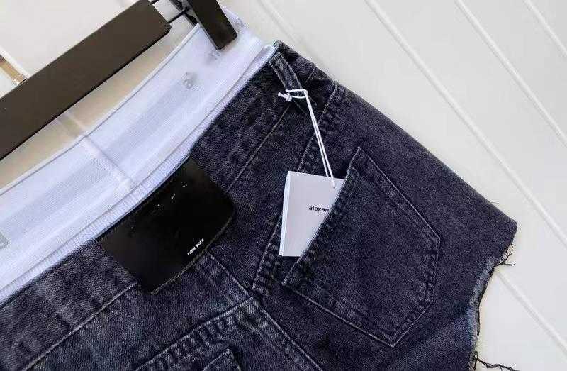 Brief Drucken Kurze Jeans Frauen Hohe Taille Shorts Frühling Sommer Sexy Hosen Mode Atmungsaktive Hose