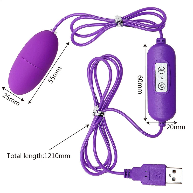 USB Doppie uova vibranti 12 frequenze Multispeed G Spot vibratore SingleDouble Sex Toys donne Prodotti adulti Impermeabili 240202