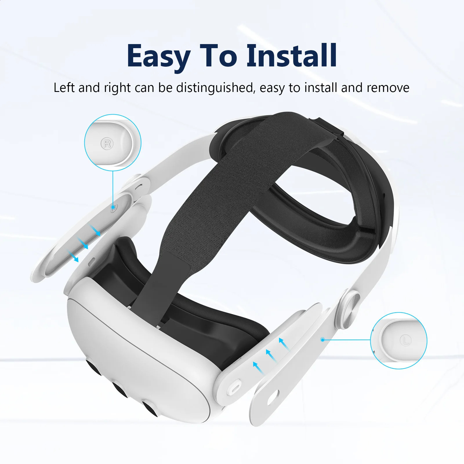 Head Strap for Meta Quest 3 Upgrades Elite Alternative For Oculus VR Accessories 240130