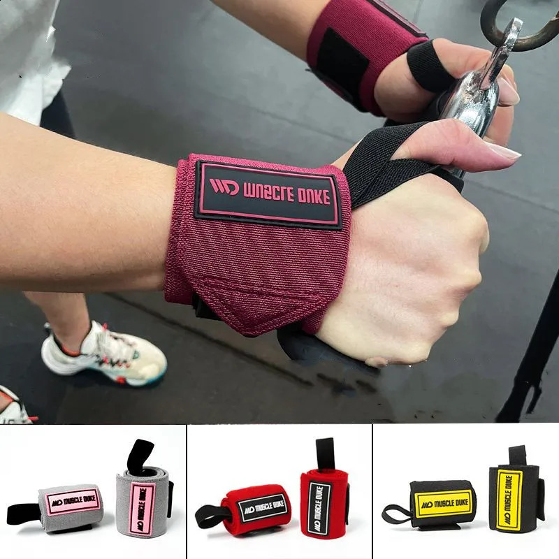 1 paar Gewichtheffen Druk Pols Wraps Brace voor Powerlifting Sterkte Cross Training Bodybuilding Gym Workout 240122