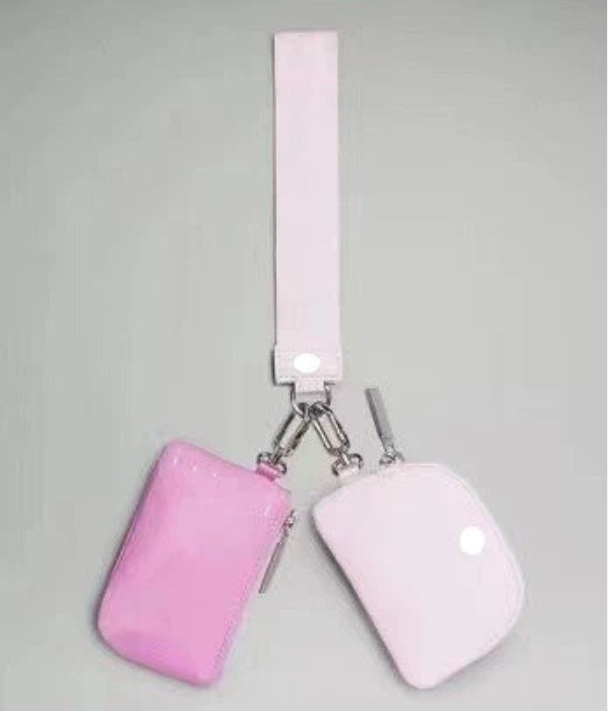 Luwomens New Dual Key Pouch Wristlet 클러치 가방 디자이너 지갑 지갑 카드 소지자 코인 지갑 키 체인 나일론 캔버스 지갑.