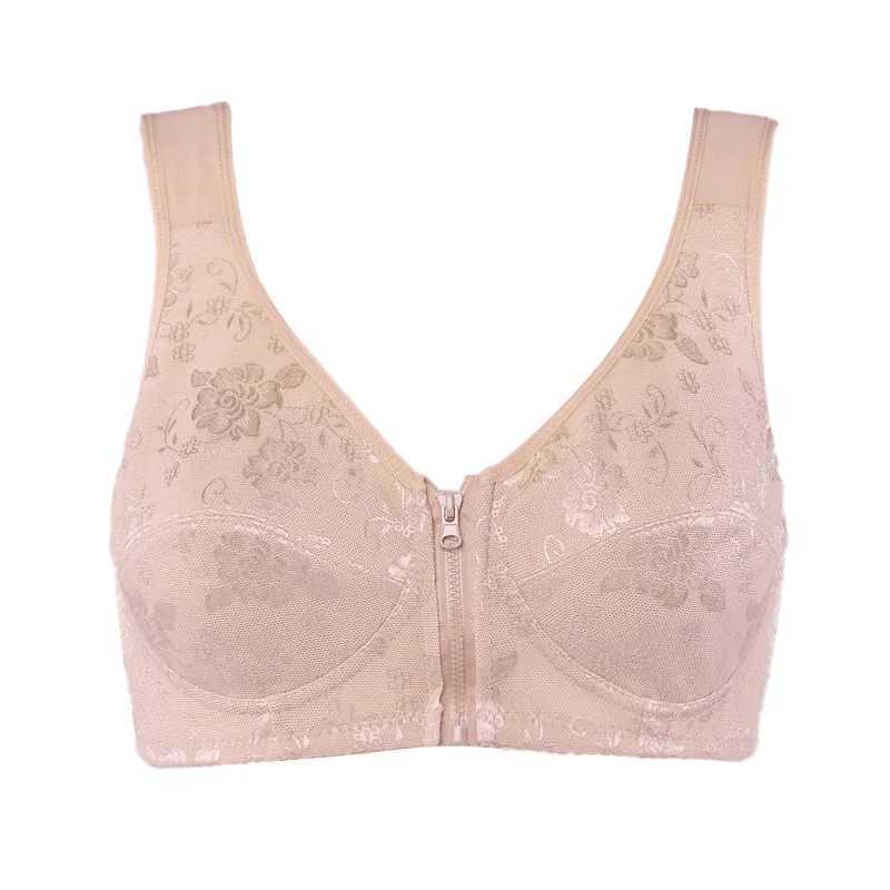 Bras Push Up 36-46 B C D tasse soutiens-gorge pour femmes à gros seins sous-vêtements confortables soutien-gorge sans fil couverture complète sans fil Bralette Lingerie YQ240203