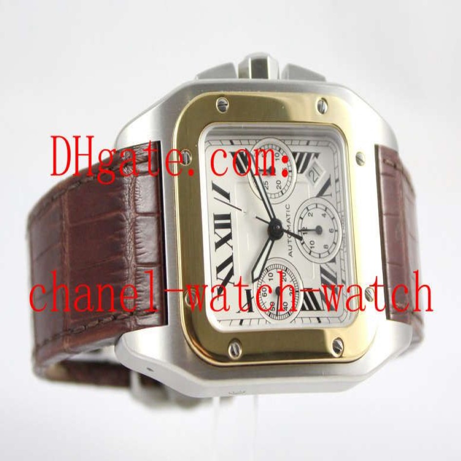 Fournisseur d'usine 100 XL en acier inoxydable or 18 carats chronographe montre à quartz pour hommes W20091X7 montres-bracelets pour hommes avec date261q