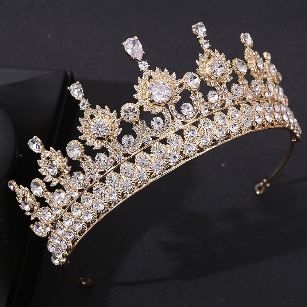 Ouro prata coroa espumante brilho casamento acessórios de cabelo pérolas coroas de noiva acessórios de cabelo de noiva para mulheres flores para mulheres negras africanas fg007