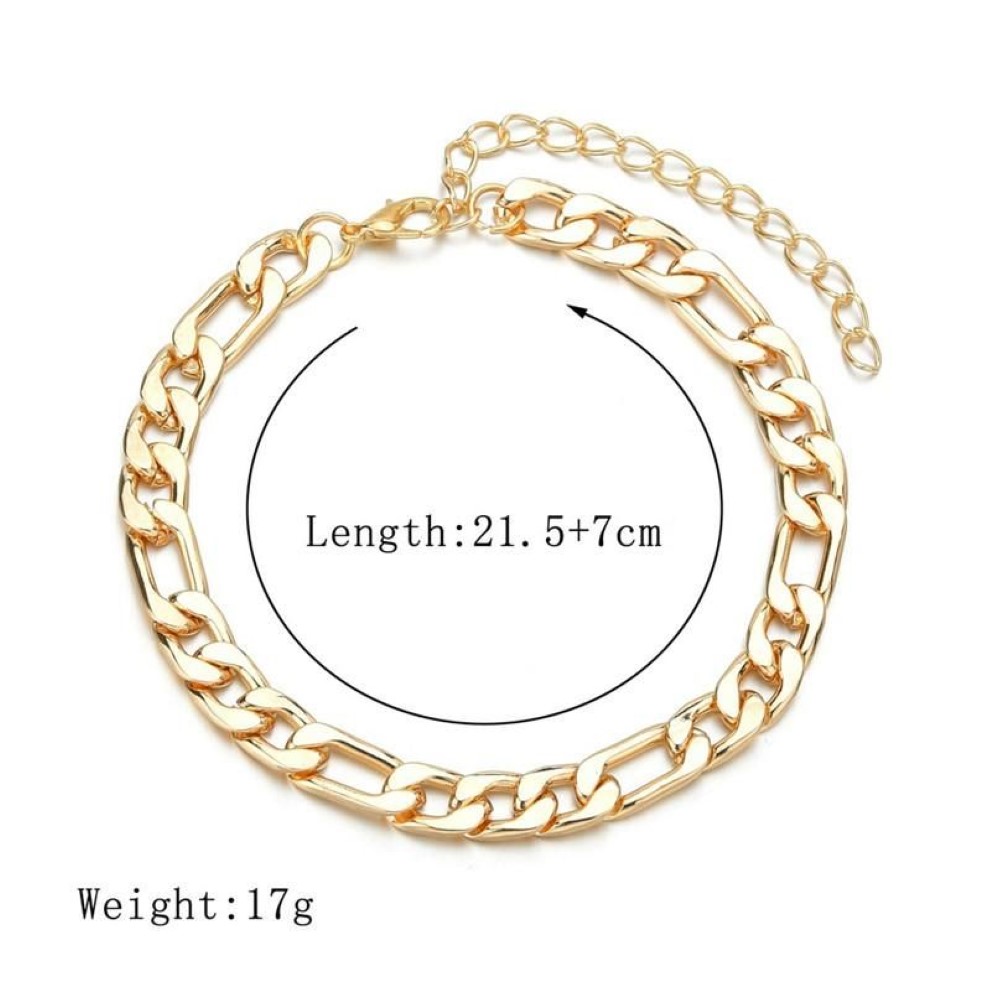 Anklets Arrival Gold Cuban Chain For Women Punk Style Foot Jewelry Leg Ankle Bracelets Whole258V