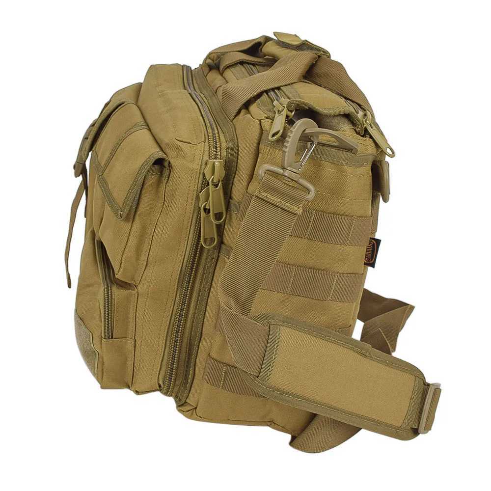 Acessórios para bolsa de câmera PROTECTOR PLUS Bolsa para laptop militar Tático Exército Crossbody Sling Esporte ao ar livre Viagem Caminhadas Camping Pacote de computador YQ240204