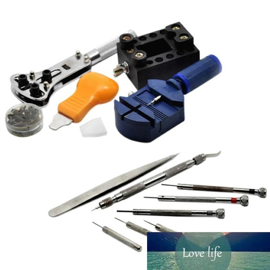 Titta på reparationsverktygssatsen Fallöppnare Länk Spring Bar Remover Watch Kit Metal Watchmaker Tools for Justering Set332T