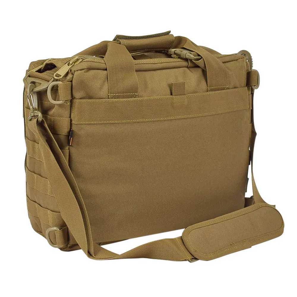 Acessórios para bolsa de câmera PROTECTOR PLUS Bolsa para laptop militar Tático Exército Crossbody Sling Esporte ao ar livre Viagem Caminhadas Camping Pacote de computador YQ240204