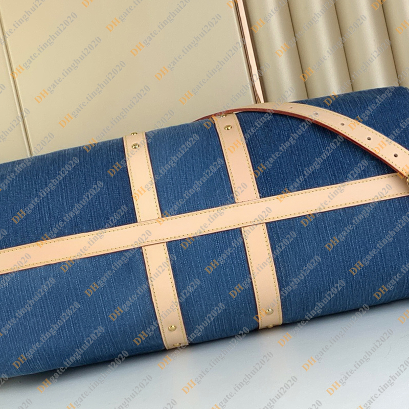 Moda moda swobodny design luksusowe dżinsowe utrzymanie 45 cm torba podróżna torby na jamę jamą Pakiety krzyżowe torba na ramię TOTE Torebka