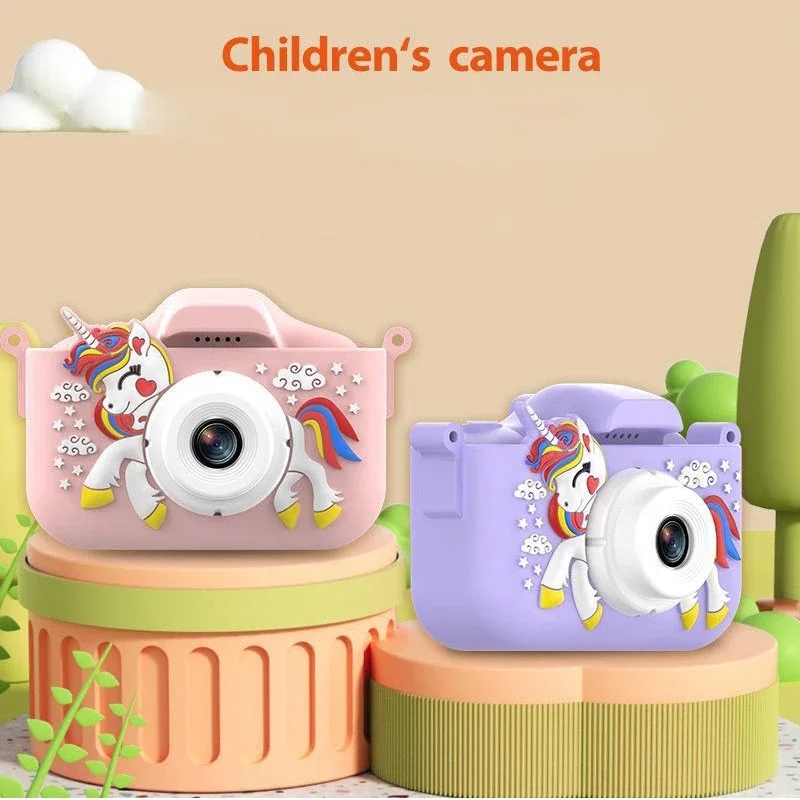 Macchina fotografica bambini 1080P HD Videocamera digitale bambini Mini Cam Display a colori Fotocamera digitale Regalo di compleanno bambini Giocattoli bambini con scheda di memoria