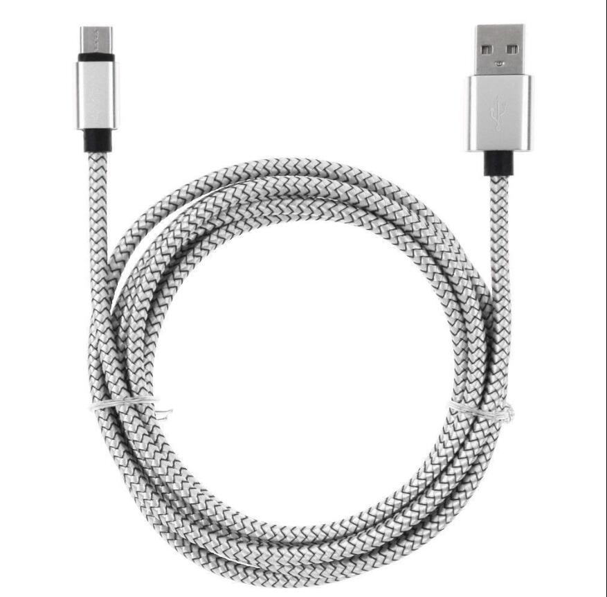 PD 60 W USB C auf C Nylon geflochtenes USB Typ C Kabel 2,4 A Schnelllade-USB-Datenkabel