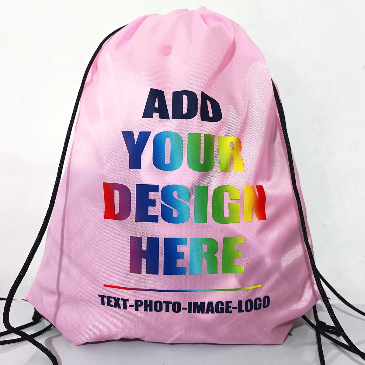 Custom Bag Printing Schoolbag Promotional Outdoor Casual Gym Sport Waterproof Football Bag Drawstring Backpack 240119