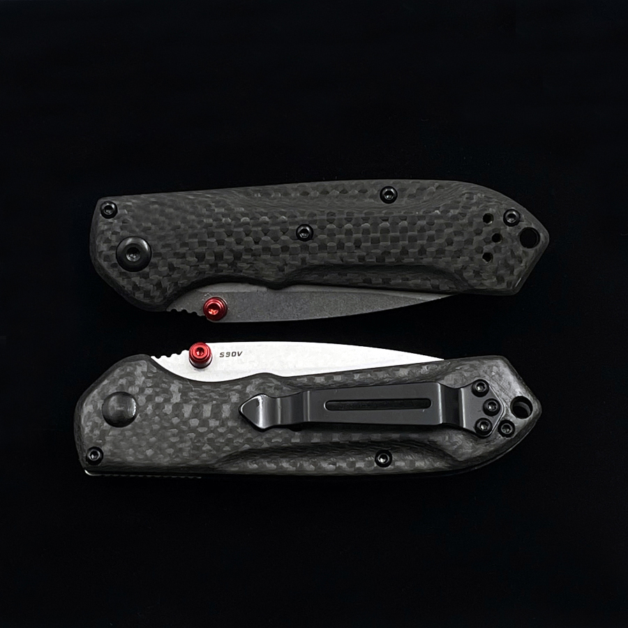 BM565-1 Mini 565-1 AXIS Freek Folding Knife 3" S90V Blade, Carbon Fiber Handles, Outdoor Camping Hunting Pocket Kitchen Fruit EDC 535 781 940 550 3551 15080 10580 KNIVES