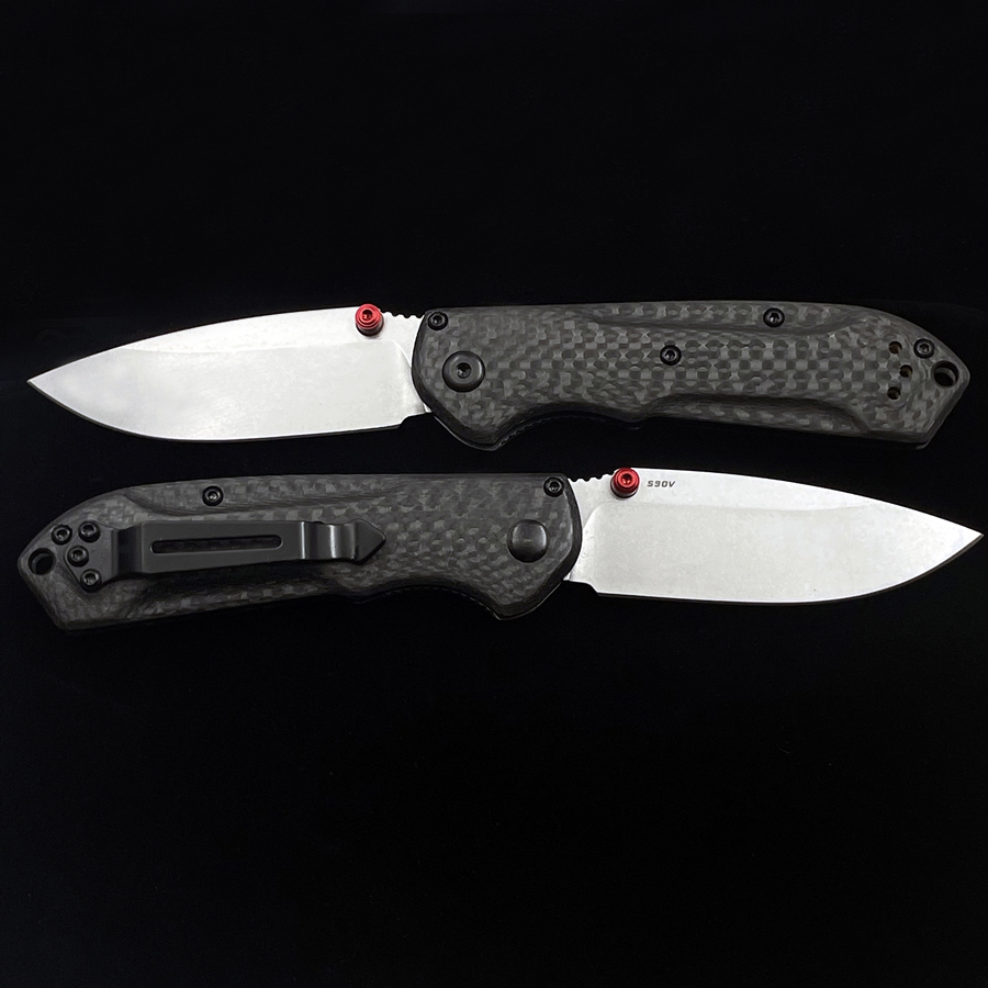 BM565-1 Mini 565-1 AXIS Freek Folding Knife 3" S90V Blade, Carbon Fiber Handles, Outdoor Camping Hunting Pocket Kitchen Fruit EDC 535 781 940 550 3551 15080 10580 KNIVES