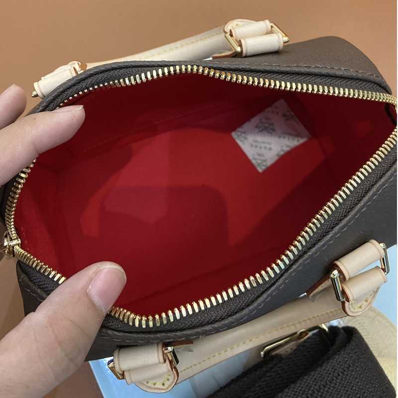 10A Top Quality Ombro Underarm Bag Luxo Womens Handbag Classic Designer Travesseiro Speedy20 46234 Nova Bolsa Pequena e High End Tote Bag