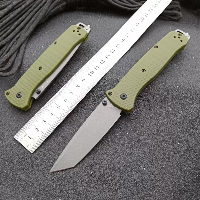 Couteau pliant avec manche en Fiber de verre et Nylon BM 537, haute dureté, matériau de la lame D2, couteaux de poche de sécurité d'auto-défense, outil EDC