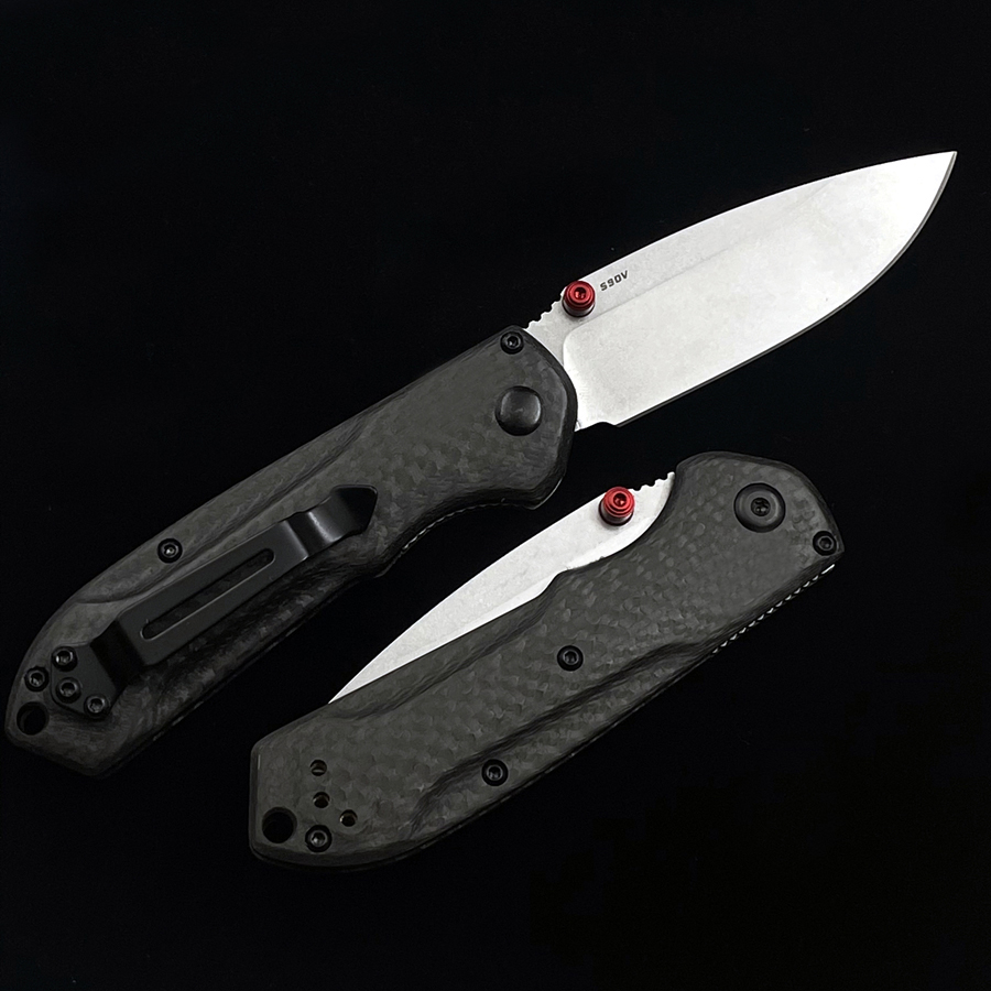 BM565-1 Mini 565-1 AXIS Freek Folding Knife 3" S90V Blade, Carbon Fiber Handles, Outdoor Camping Hunting Pocket Kitchen Fruit EDC 535 781 940 550 3551 15080 10580 KNIVES