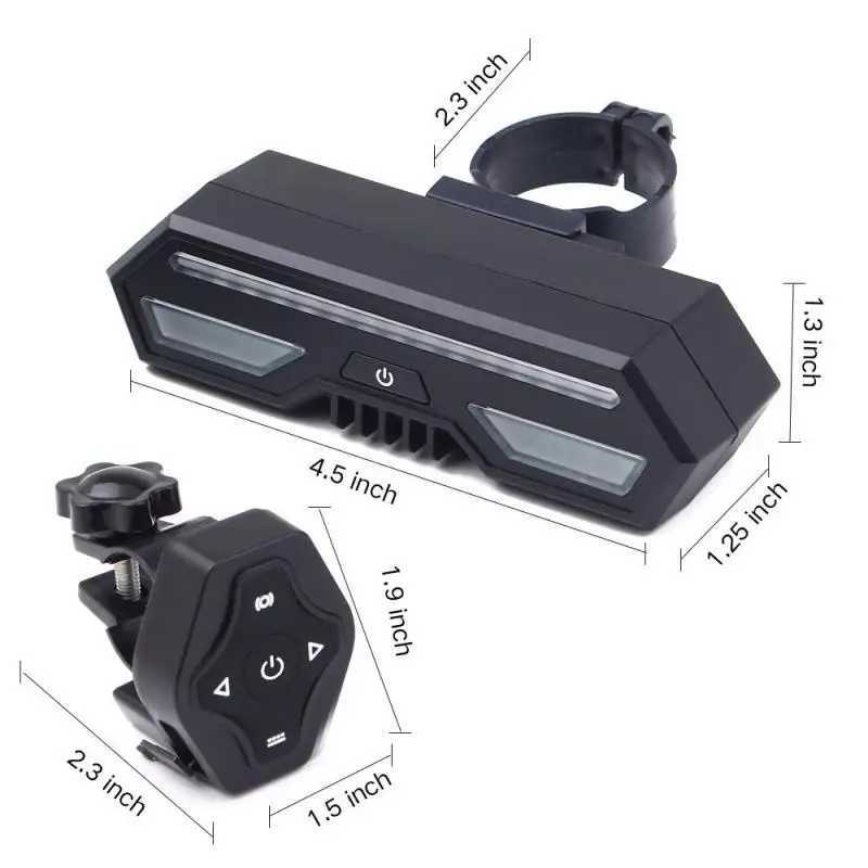 Other Lighting Accessories Wireless bike Brake light version Flash Safety Rear Turn Bicycle Wireless Remote Control turning laser light Cycling Light New YQ240205