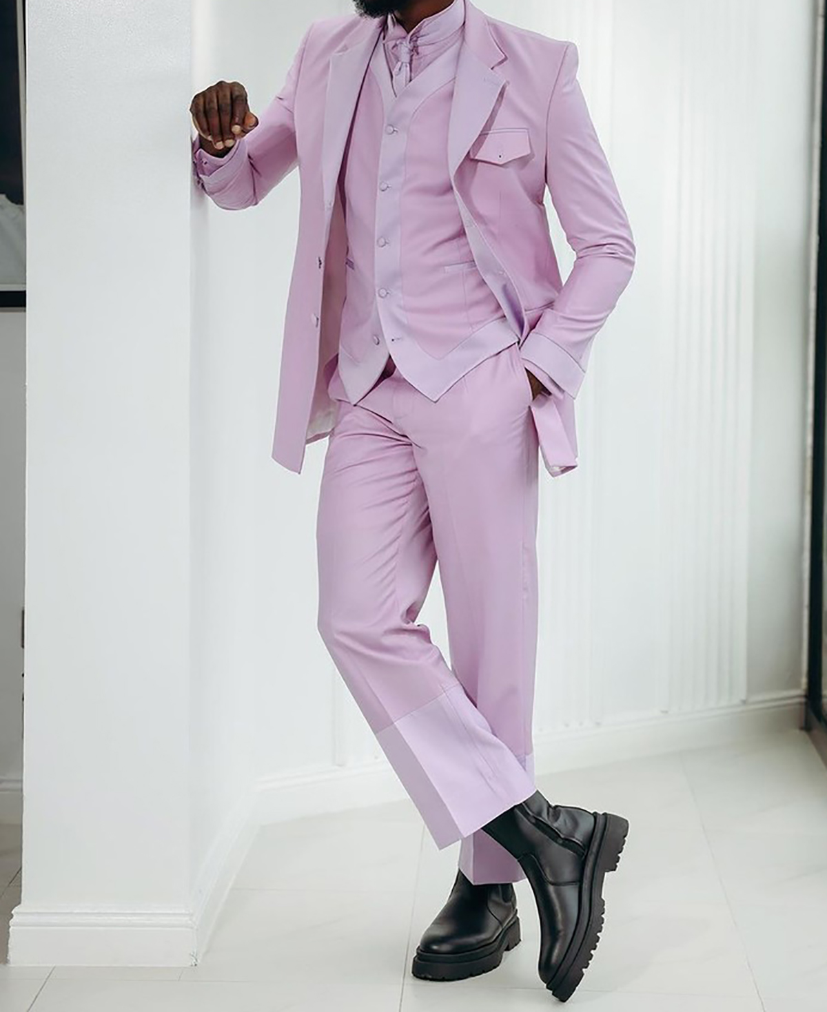 Mens Pink Wedding Tuxedos Jacket Pants Ceremony Formal Groom Suits Party Birthday Wear costume homme mariage