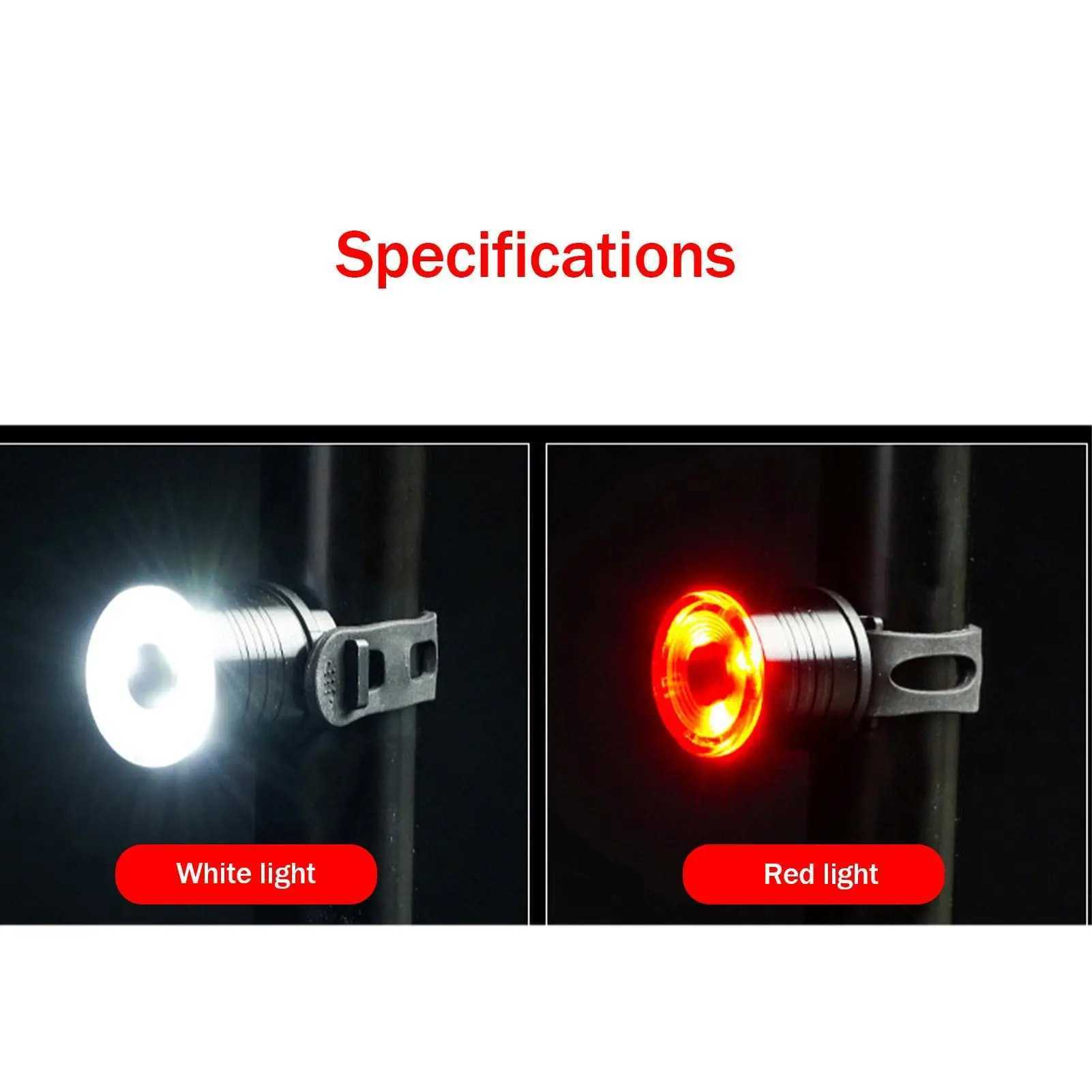 Autres accessoires d'éclairage Lumière de vélo Phare LED Feu arrière Ampoule de sécurité LED Ensemble de lumière de sécurité Accessoires de vélo pour adultes enfants équitation de nuit YQ240205