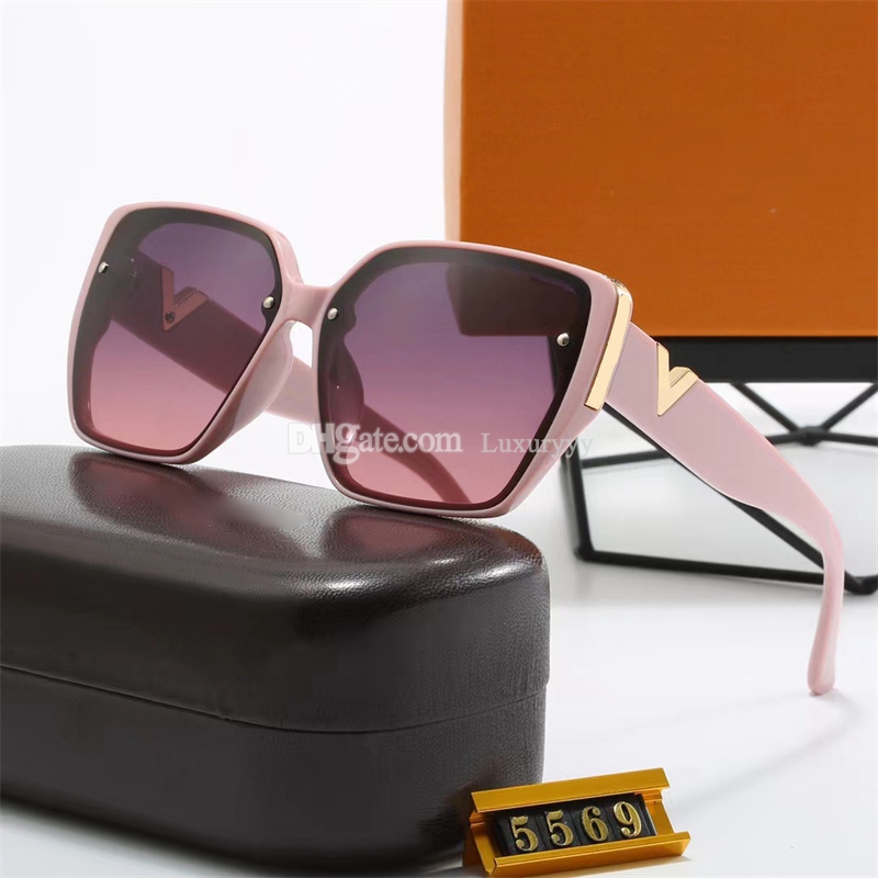 Óculos de sol de designer de moda de luxo para mulheres homens óculos mesmos óculos de sol que Lisa Beach Street Foto Pequenos Sunnies Metal Full Frame com Caixa de Presente