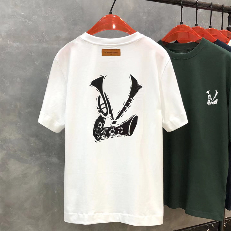 Summe Kurzarm-T-Shirt, limitierte Auflage, Designer-T-Shirt, Herren-Damen-Stil, Brustbuchstaben, Mode, Sportbekleidung, Liebhaber, Hemden aus reiner Baumwolle, europäische und amerikanische Größen