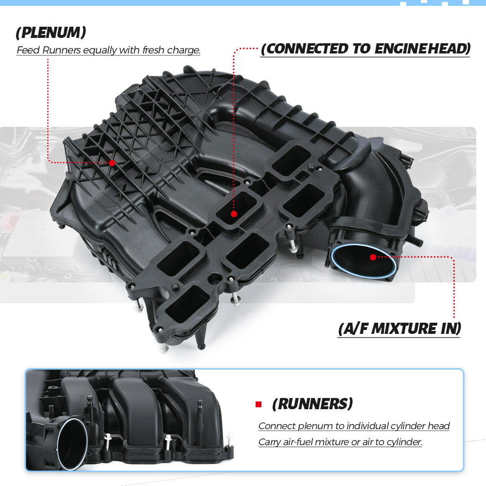 Collettore di aspirazione Chrysler 11-14 11-14 Dodge Challenger 12-15 Ram C/V motore 6 cilindri 3,6 litri 5184693AE/ 68621090AA PQY-IMK25
