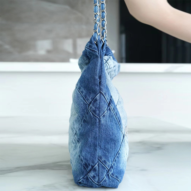 Designer draagtas vuilnisketting Denim schoudertas handtas clutch reizen winkelen strandtas handtas crossbody schooltas mode bakken 2 stuks grote capaciteit