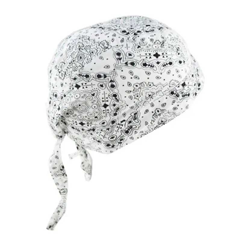 Bonnet/Crâne Casquettes Unisexe Moto Motard Crâne Bonnet Hip Hop Danse Papillon Imprimé Bandana Chapeau Casque Doublure Tête Wrap Ajusté Pirate Écharpe YQ240207